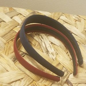 Set of 2 J. Crew headbands, burgundy and navy